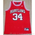 Camiseta Maryland Bias #34 NCAA Rojo